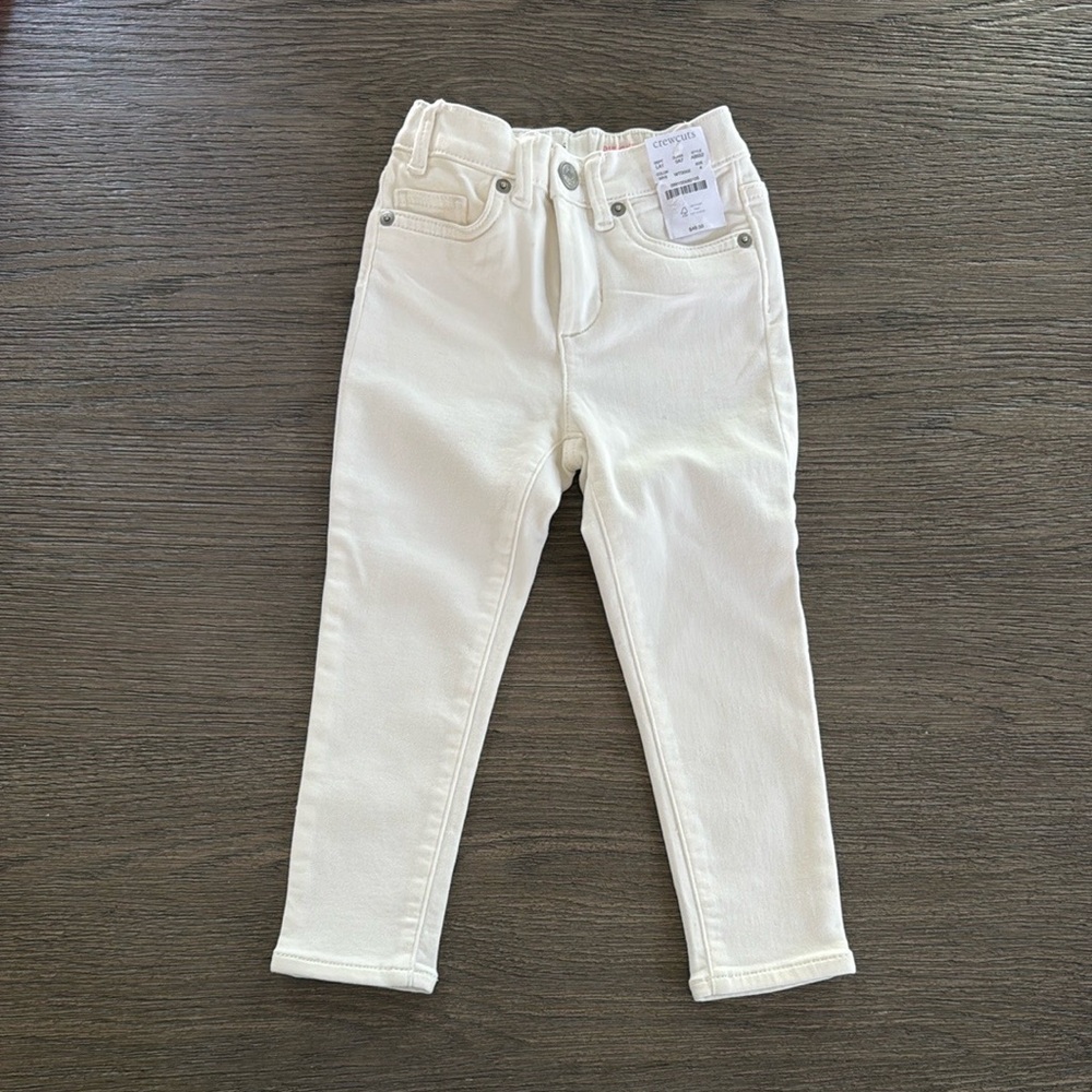 J. Crew Girls' runaround jean in white